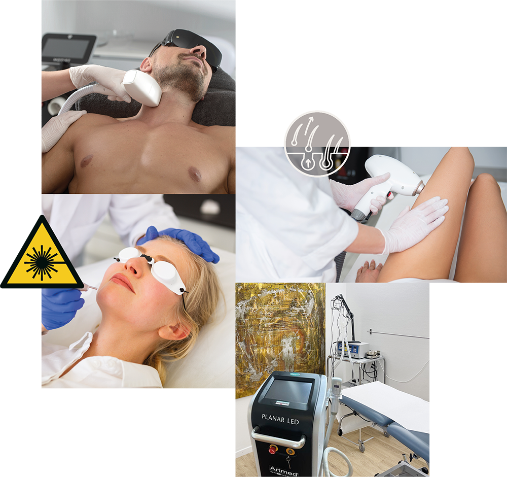 DZ Collage Laserhaarentfernung